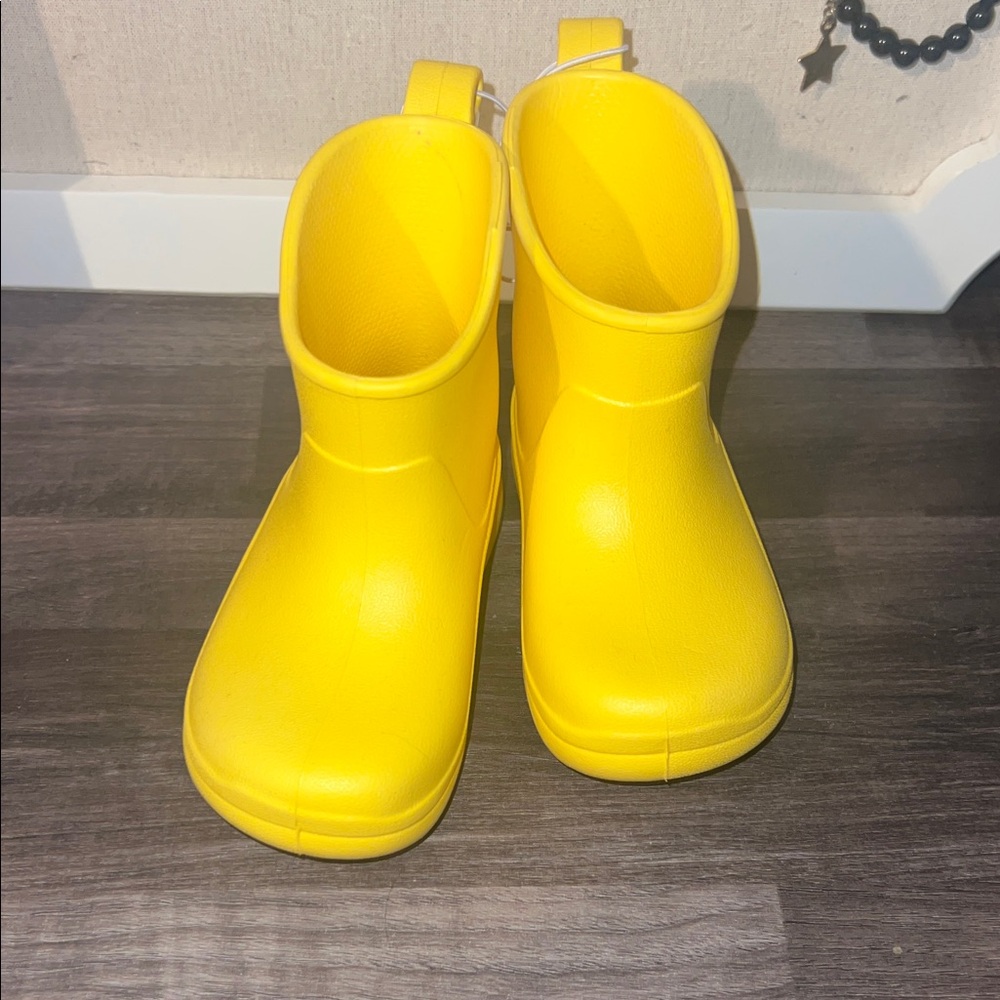 Cat & Jack Bright Yellow Kids Rain Boots